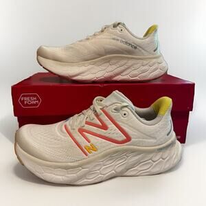 New Balance Fresh Foam X More V4 D NB Beige Orange Womens 7.5 D Wide Running